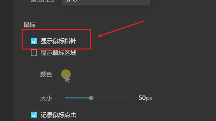 傲软录屏如何显示鼠标指针