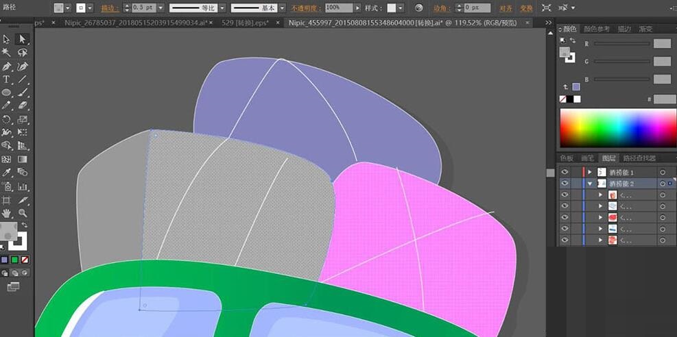 ai怎么设计卡通小货车