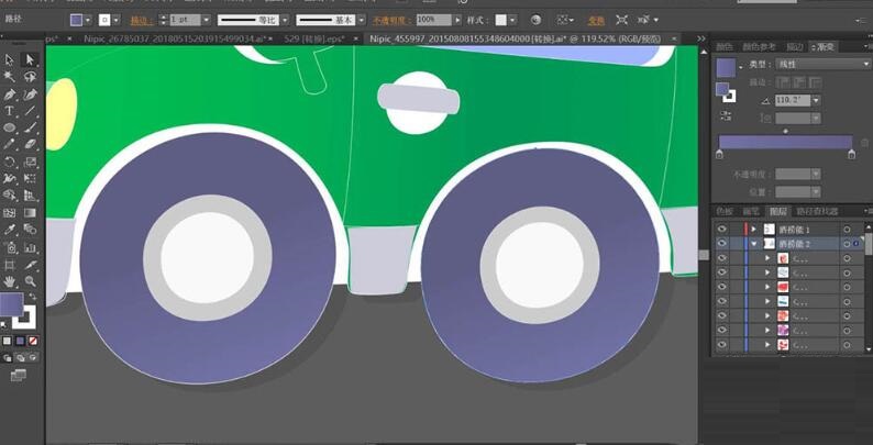ai怎么设计卡通小货车