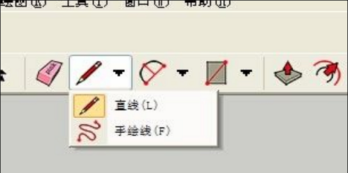 sketchup草图大师怎么拆分直线