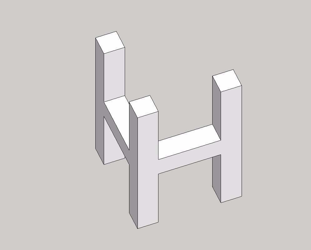 sketchup怎么设计立体Logo