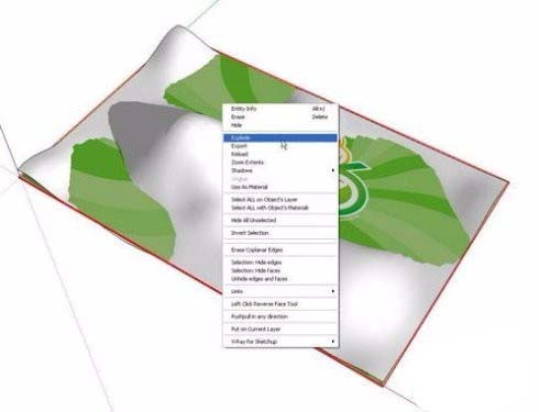SketchUp曲面模型怎么贴图