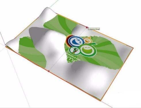 SketchUp曲面模型怎么贴图