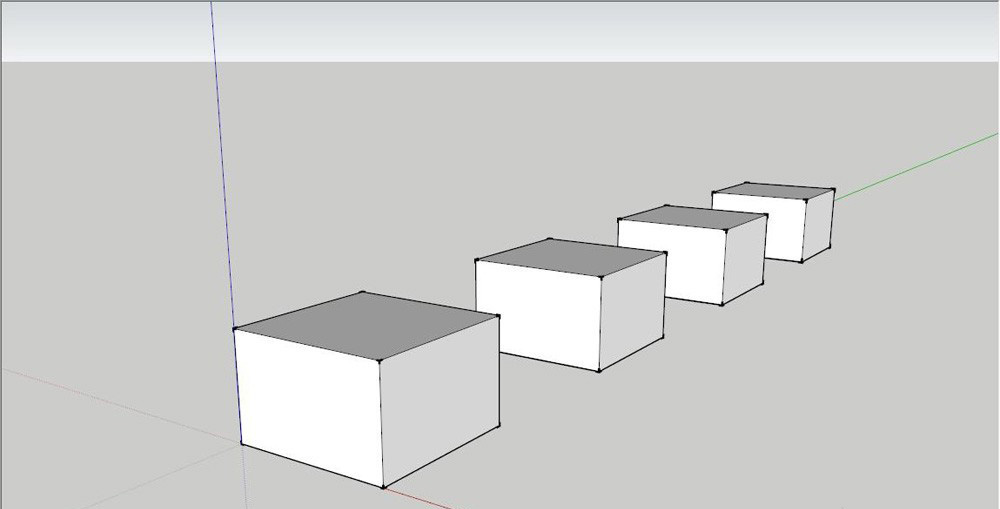 sketchup物体怎么移动和阵列