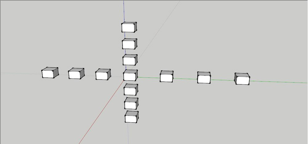 sketchup物体怎么移动和阵列