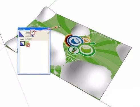 SketchUp曲面模型怎么贴图