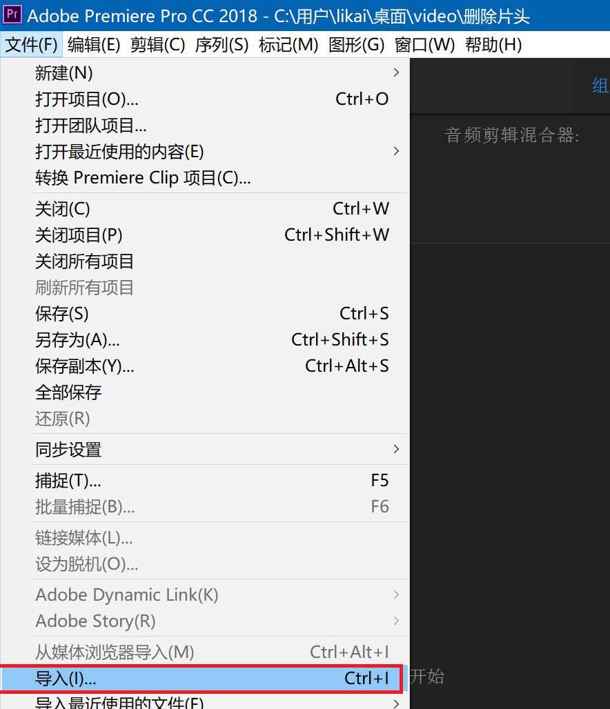 Premiere2018怎么给视频添加模糊效果