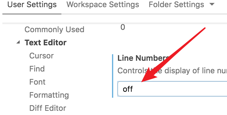 vscode英文版怎么显示隐藏行号
