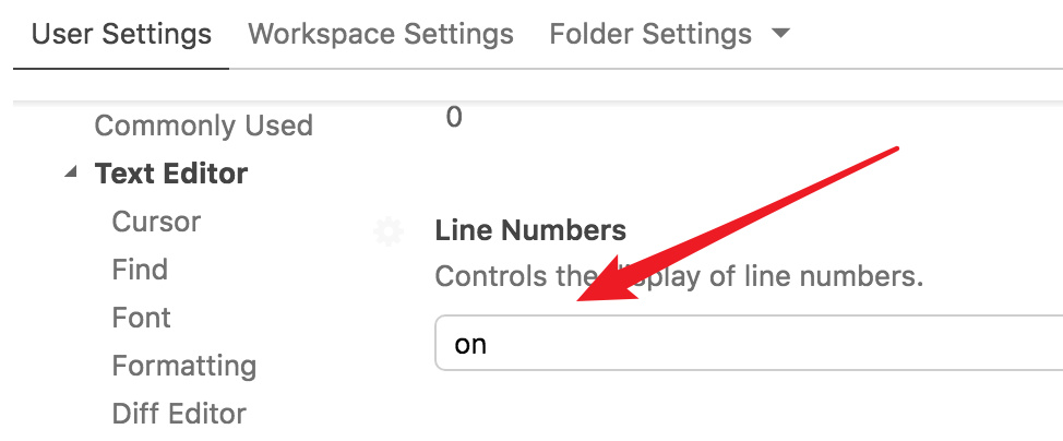 vscode英文版怎么显示隐藏行号