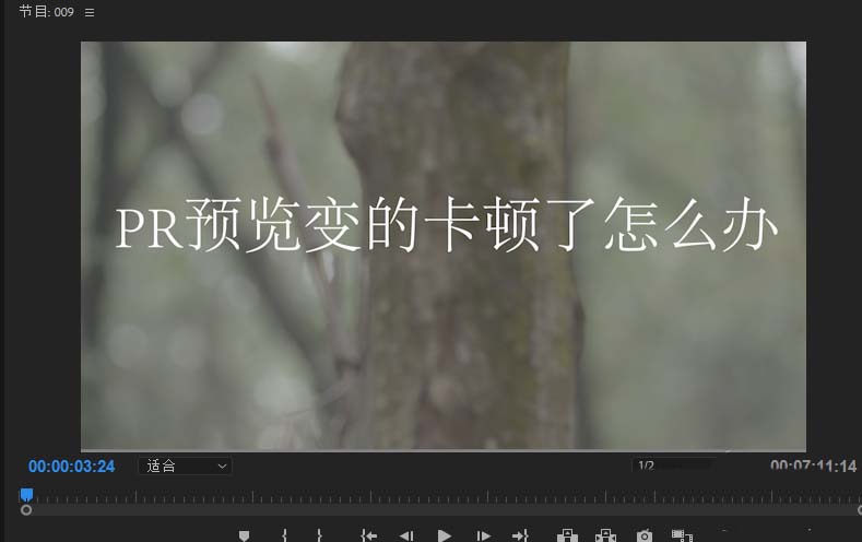 premiere素材添加过多效果预览变卡怎么解决