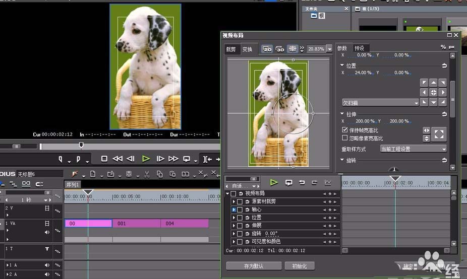 Edius怎么制作竖向视频