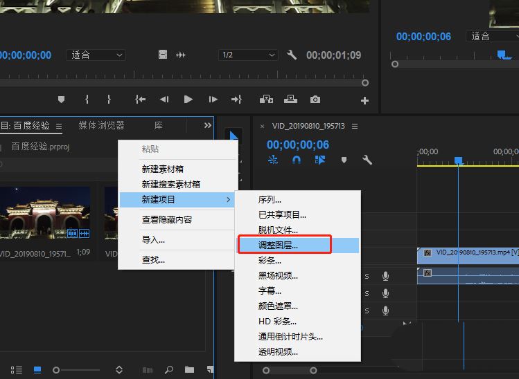 premiere怎么为夜景视频做VR降噪处理